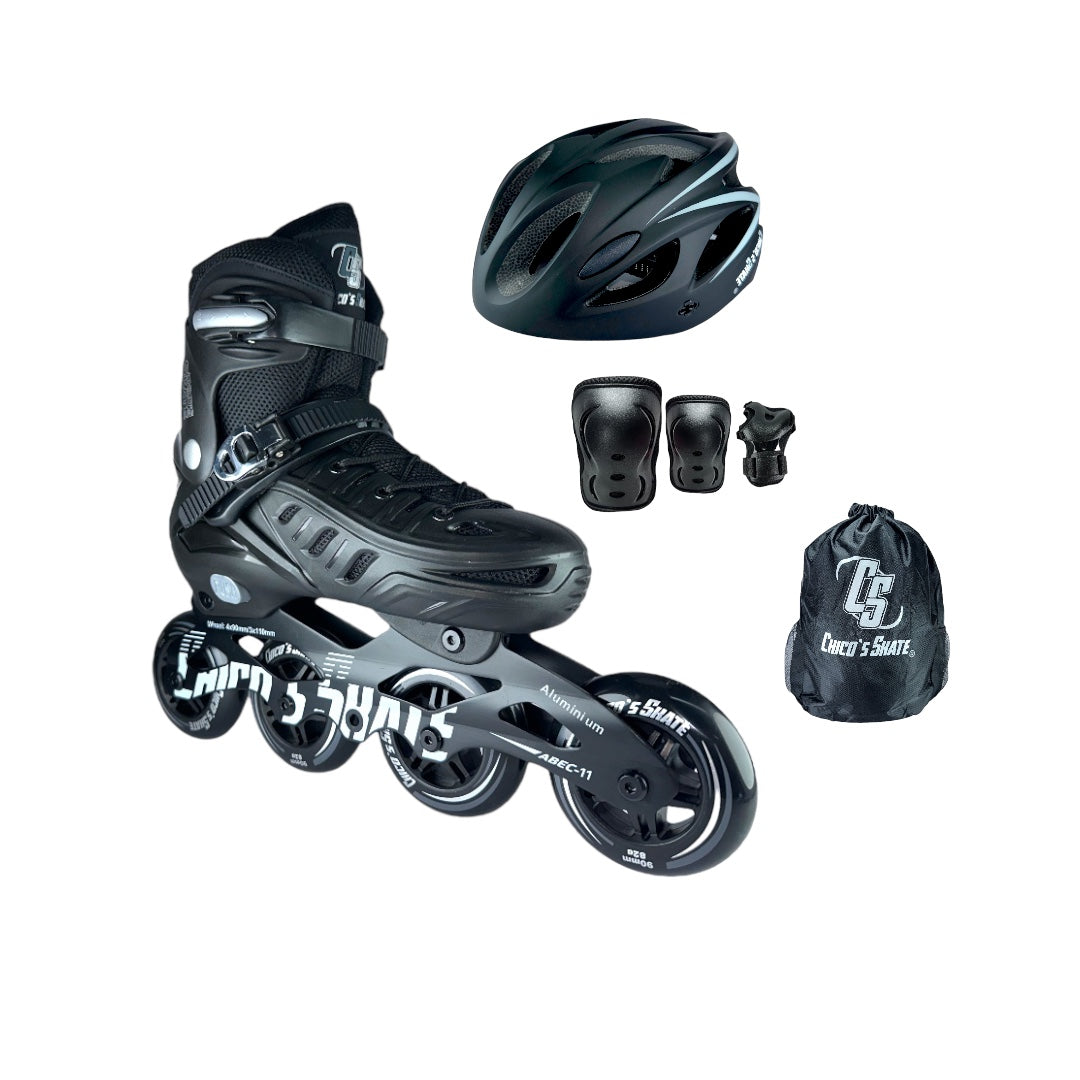 Kit patines roller skate con protecciones Fitglance