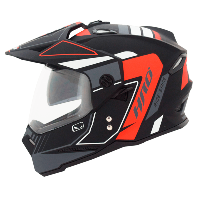 Casco HRO MX 330 Kaos negro rojo